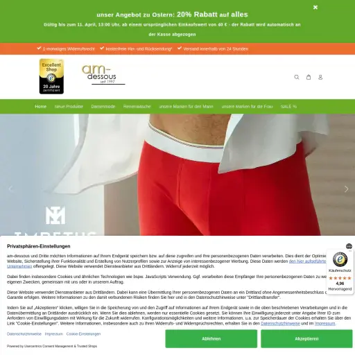 Andreas Matzick, am-dessous Versand