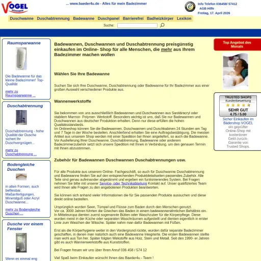 Annett Vogel, Bädershop VOGEL