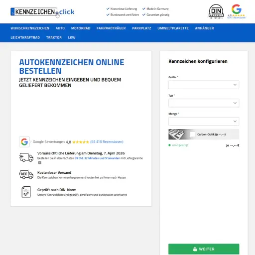 Autoanmeldedienst Formel 1 ltd