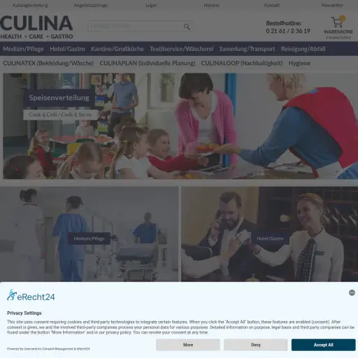 Culina - Einrichtungen Krankenhaus - und Heimbedarf eK Inhaber Bernhard Claas