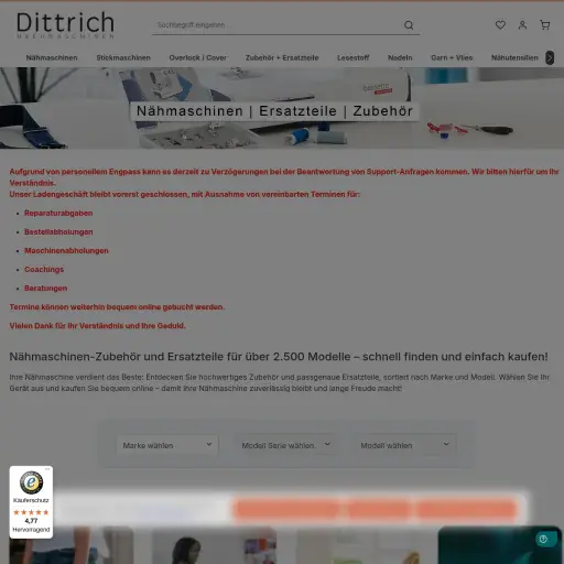 Dittrich Nähmaschinen,  Jens Dittrich & Thomas Tropsch GbR