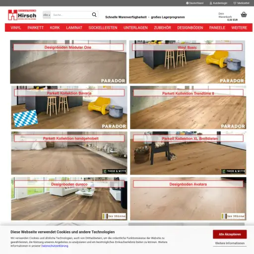 Hirsch Boden - Decke - Wand, Richard u. Robert Hirsch, Inhaber Jürgen Hirsch e. K.