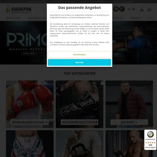 Khun Pon Muay Thai Shop e.K.