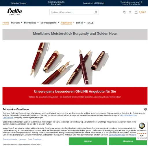 Knut Ballin, Ballin Schreibgeräte