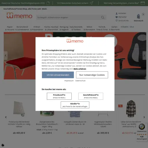 memo Aktiengesellschaft AG