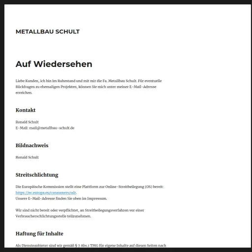 Metallbau Schult Inh. Ronald Schult
