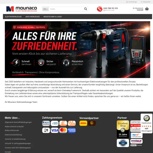 Mounaco Elektrowerkzeuge, Mouna Chirbatdji