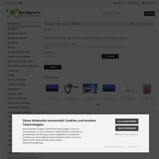 Rocksports e.K., Christian Hamm, Bergsport - Trekking - Outdoor